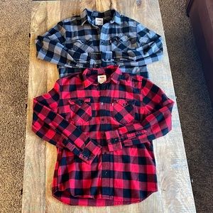 Levi’s Buffalo Plaid Fannel x2